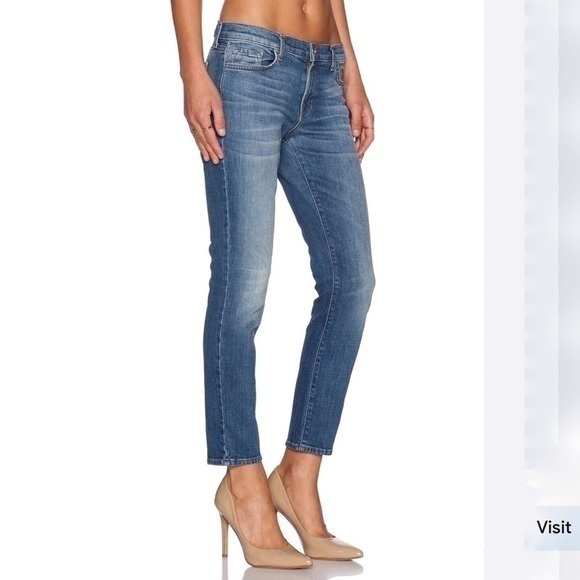 J Brand 9057 Cropped Ellis Straight Jeans Rival - Picture 2 of 11